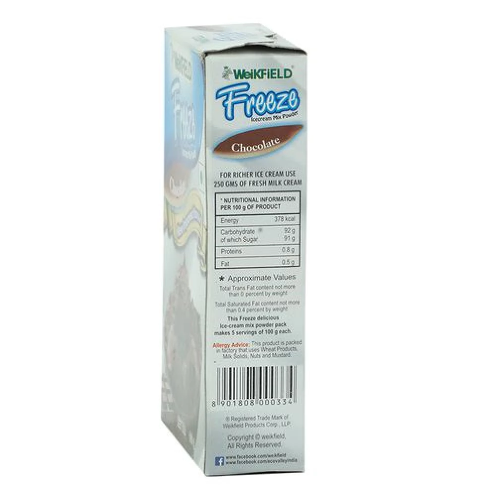 Weikfield Freeze Icecream Mix Powder - Chocolate, 100 g Box-6.webp